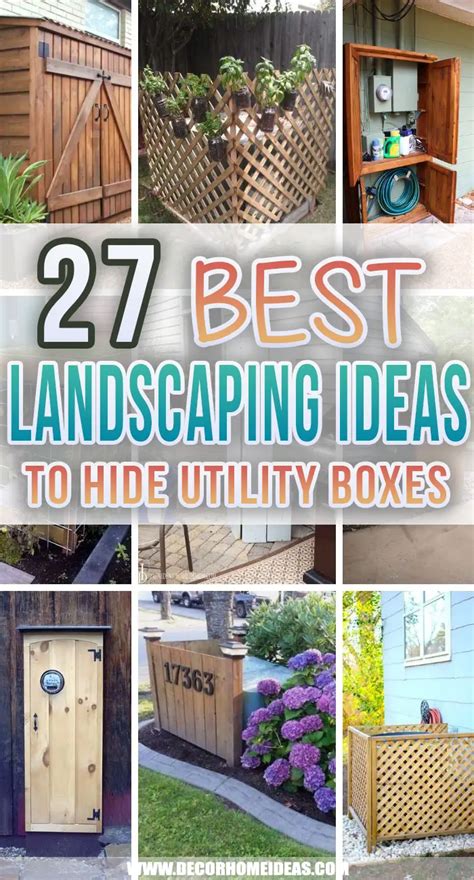 best way to hide electrical boxes in yard|hide utility boxes in yard.